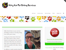 Tablet Screenshot of kittykatpetsitting.com